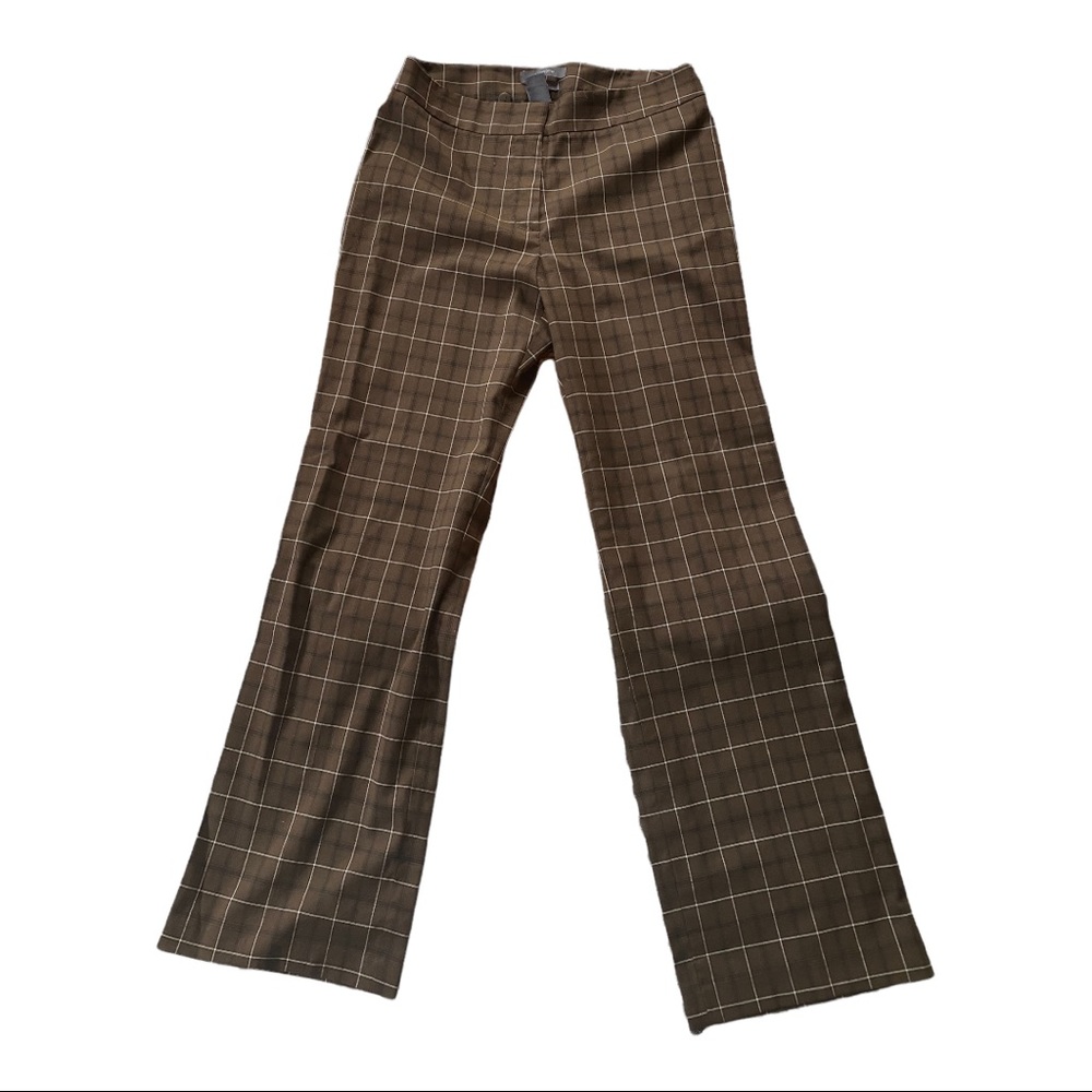 Cute Brown Plaid Pants